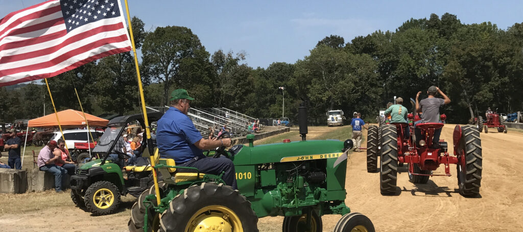 Tractors at festival in Eagleville
