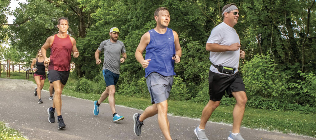Group of joggers on Murfreesboro Greenway Trail